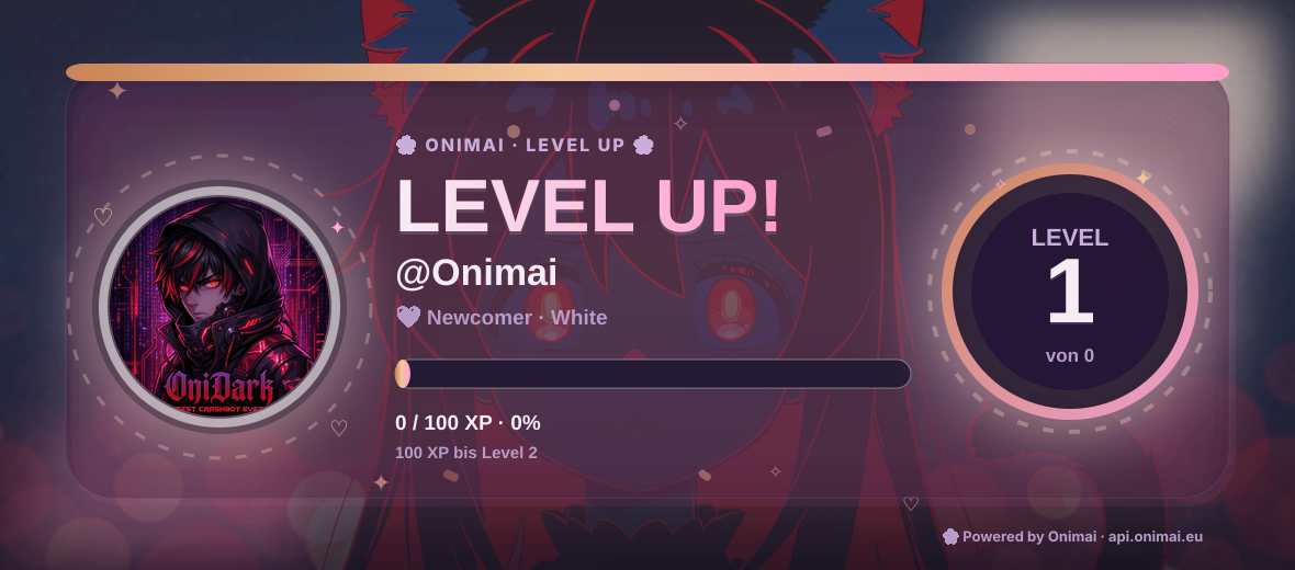 Live Level-Up Card Render